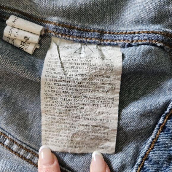 Lefties Distressed Denim Sleeveless Vest - 100% Cotton - Picture 11 of 11